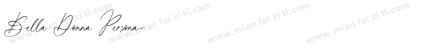 Bella Donna Persona字体转换